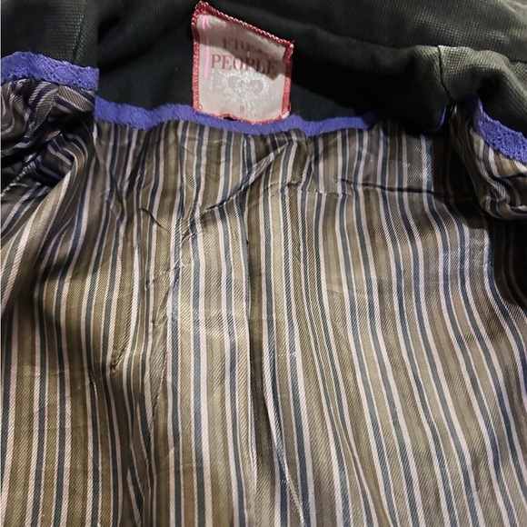 PRICED to GO- FREE PEOPLE Military-Style one button missing/ still stylish - Picture 11 of 13